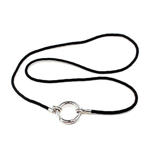 TEMOOUES Collar con anillo para gafas, soporte simple para gafas, cadena para gafas de sol, soporte antipérdida, collar para mujeres y hombres