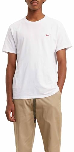 Levi's Men's Big & Tall Original Housemark Tee T-Shirt, White +, 5XL