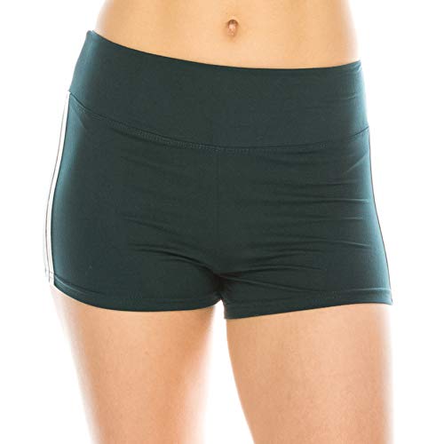 Image of ALWAYS Faux Leather Shorts - High Waist Active Stretch Yoga Short Pants for Women