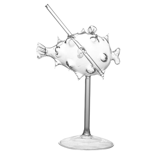 Toyvian Copa de Cóctel con Forma de de Vidrio Transparente Cáliz Elegante para Vino y Bebidas para Bodas Fiestas y Regalos Creativos