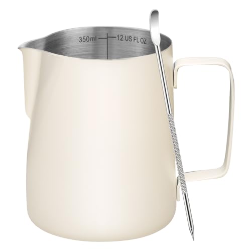 Amrules Milk Frothing Pitcher, 12oz...