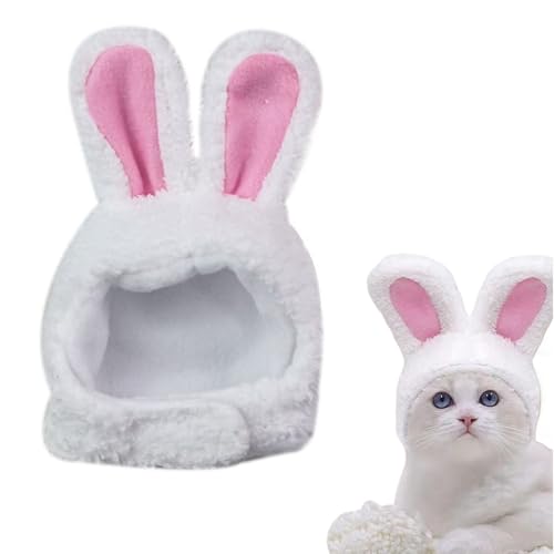 Plush Bunny Ears Pet Headband Rabbit Ear Hat for Cat Small Dogs Halloween Party Costume Headwear