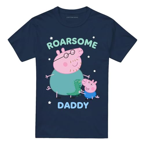 T-shirt Peppa Pig Daddy Pig navy idéal pour les moments complices en famille