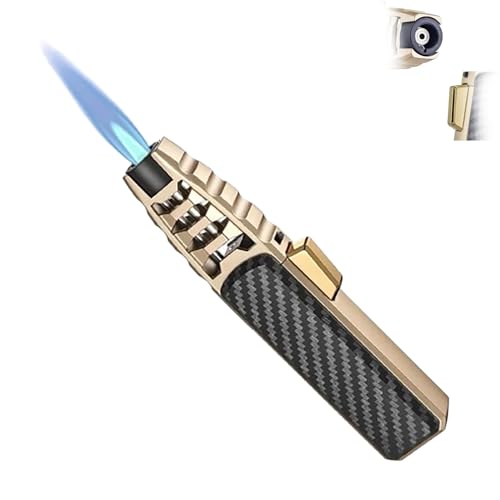 Encendedor antorcha recargable Butano azul miniatura 1