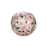 FUNBOY Oversized 20'' Inflatable Disco Metallic Ball Beach Ball Style Inflatable with Hang Loop