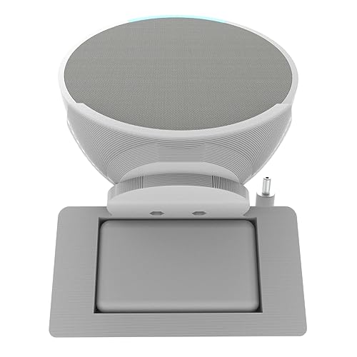 Suporte Stand de Tomada Compatível com Alexa Echo Pop (Branco)