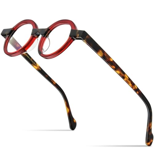 Gafas de acetato redondas MUTYNE perfectas para teletrabajo y lucir un estilo vintage diario