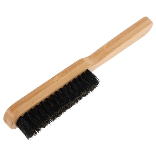 NOLITOY メンズ用猪毛ひげブラシ 木製耐久あるスリッシュな髭 眉毛 髪の毛ケア用 ヘアブラシ フェイシャルヘアグルーミング用