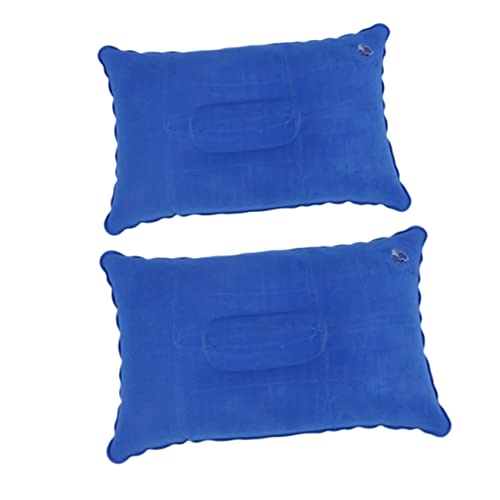 VANZACK Inflatable Pillow for Neck Support PVC Flocking Camping Pillow Compact Ergonomic Design