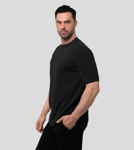 Fioboc Mens T-Shirts - Modal Short Sleeve Crew Neck Tee Plain Novelty T Shirt for Men S-4XL2