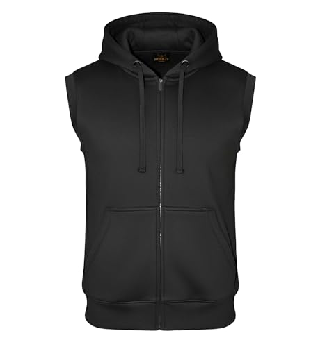 ROCK-IT Apparel Zipped Hoodie ärmellos für Herren Sleeveless Fitness...