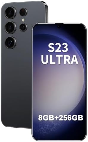 Unlocked Phone I23 Ultra Android Phone 8-core 8GB+256GB Cell Phone 7 inch HD Screen Mobile Phone 108MP+48MP Camera 6800 mAh Battery 5G Dual SIM (Titanium Black)