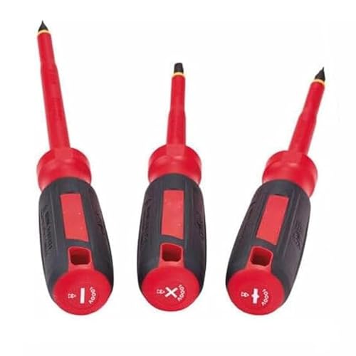 LuxRub Fits Milwaukee 48-22-2202 3 Piece 1000V Insulated Screwdriver Set