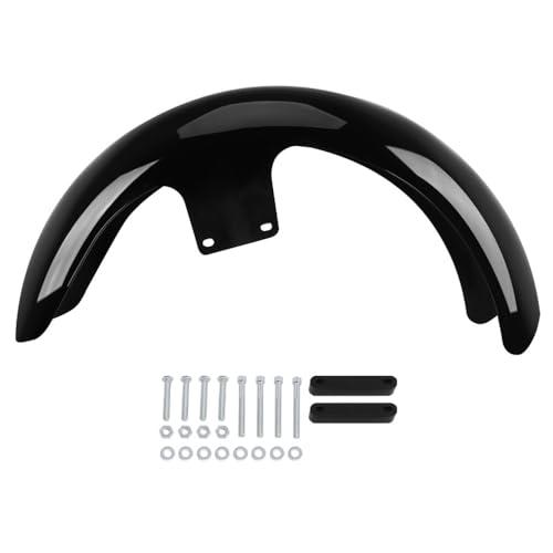Garde-Boue avant et arrière 21" noir brillant pour moto Touring