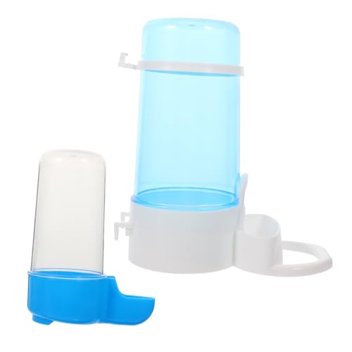 Generic 2Pcs Poultry Drinker Automatic Water Food Container for Birds Durable Farm Supplies for Home Pet Shop Use