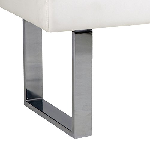 Armen Living Amanda Bench, 48 Inchx18 Inchx19 Inch, Black #TOP3