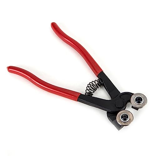 HAMPPLIES Pinza Tagliapiastrelle in Acciaio Inossidabile e Strumento Manuale Antiscivolo per Decorazioni da Te Taglierina Rotonda Facile da Usare Colore Casuale