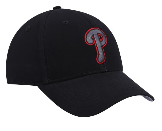Gorra negra ajustable para niños y niñas miniatura 2