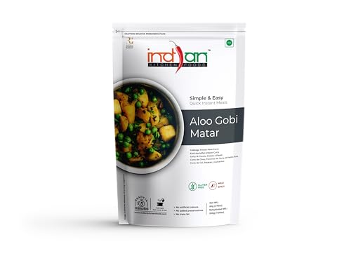 Image of Indian Kitchen Foods Instant Aloo Gobi Matar - Freeze Dried, Gluten-Free, Ready-to-Eat Indian Vegetarian Meal