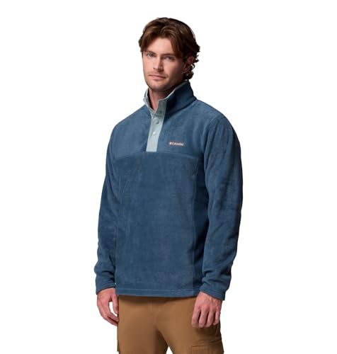 Columbia Mens Steens Mountain Half Snap Fleece Jacket, Everblue/Crushed Blue, Medium3