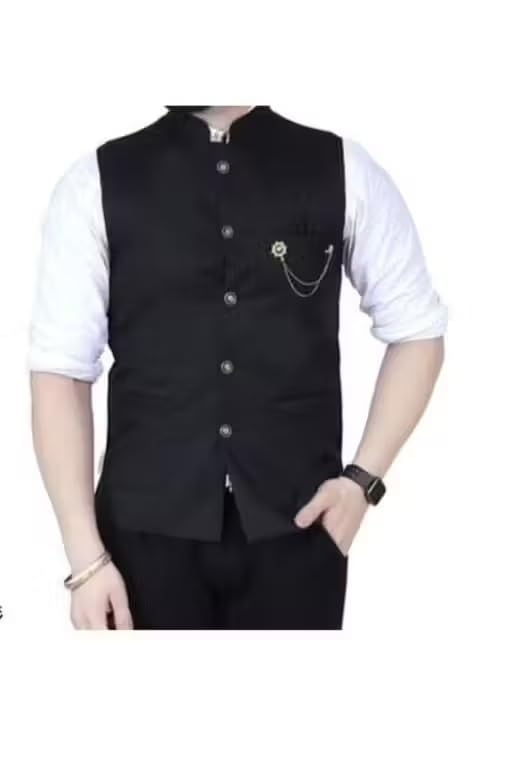 Designer Nehru Jacket with Modern Fit and Traditional Pattern