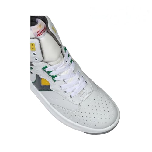 Servis Cheetah High Top Trainers Men White Yellow Green Shoes, Afghani Tali Style OG, Men Stylish Sneakers High Top4