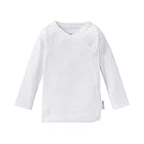  Bornino - Baby Raglan - Flügelhemd- Basics Babybekleidung - Pullover - Wickelshirt - weiß - Größe 62