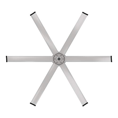 Image of Big Ass Fans i6 84 inch Smart Indoor Ceiling Fan, SenseMe Technology, High Airflow Modern Ceiling Fan, WiFi App Control, Brushed Aluminum
