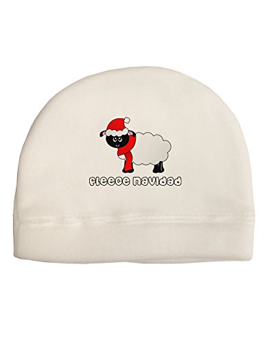 TOOLOUD Fleece Navidad Christmas Sheep Child Fleece Beanie Cap Hat White