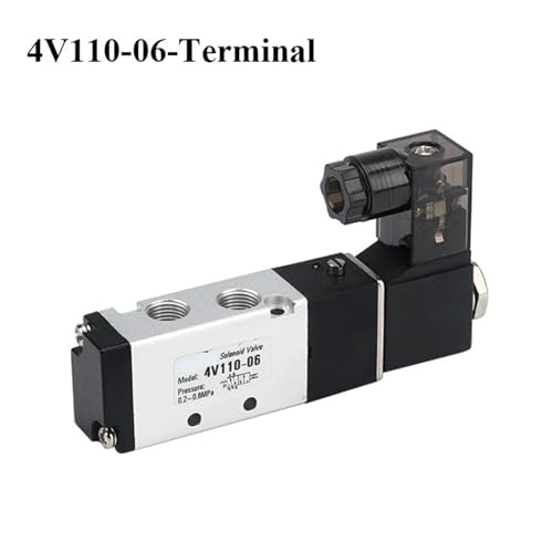 Vanne magnétique électrique 4V110-06-I miniature 5 ports raccordement 1/8 - 4