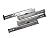 KV Anochrome Drawer Slide Full Extension With Overtravel 30" 150lb Load Rating
