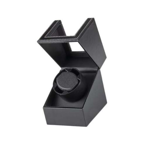 Colaxi Caixa de exibição de relógio com motor silencioso, caixa de virador de relógio versátil, estável, único, enrolador de relógio automático para o Natal, Preto