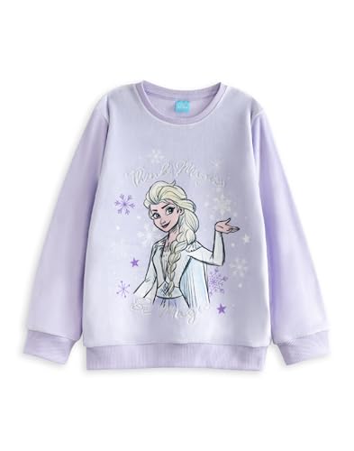 Disney Frozen Girls Light Purple Long Sleeve Long Leg Pyjama Set | Elsa Think Magic Be Magic Sleepwear4