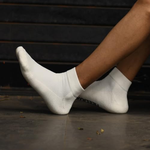 HEELIUM Bamboo Socks for Men | Quarter Ankle Socks | Grip Socks, Odour-Free and Breathable | 3X Softer than Cotton Socks