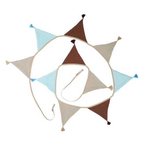 Nursery Room Fabric Garlands 2.6m Long Fringed Flags Bunting For Children Room Decoration Wall Decors Haning Banners Flags