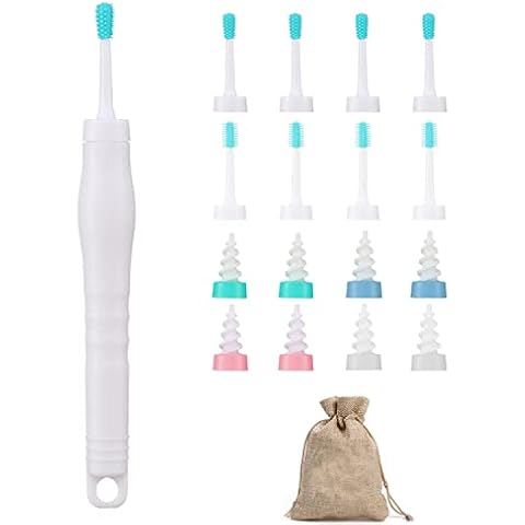 Earwax Remover, Soft Silicone Ear Cleaning Tool, Earwax Removal Tool with 16 Replacement Heads,Safe and Easy to Remove Ear Wax Cover