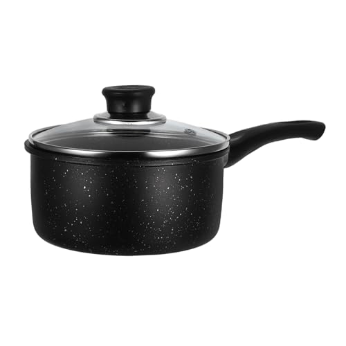 CIYODO Maifanstone Pequeña Olla Antiadherente con Tapa Multifuncional para Derretir Calentar Leche Sopa y Fideos Utensilio de Cocina Compacto para Uso Doméstico