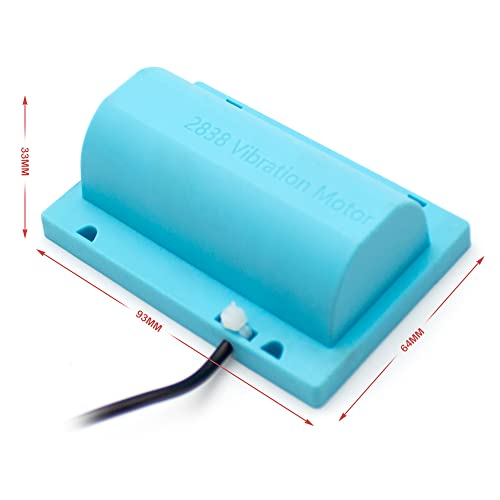 Motor de vibración R2838 para camas de masaje, 12 V CC, 3000-4800 RPM, diseño de doble cabeza con ruedas excéntricas dobles para vibración intensa. Para camas de masaje, sofás, sillas y sistemas de advertencia. miniatura 2