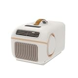 Milageto Aire Acondicionado Portátil 2 en 1 con Calefacción Climatizador Compacto Calefactor Deshumidificador con Mando y, Calefacción Y Refrigeración Para Coche 48V