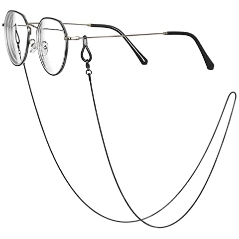 OCR Eyeglasses Chain, Face Masks Lanyard Chain, Stylish Sunglasses Lanyard Chains Glasses Strap, Elegant Eyewear Retainer Chain for Women (Black) Cover
