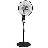 SÉCURITÉ OPTIMALE D'UTILISATION : Certifications normes CE-LVD, EMC, RoHS, ERP - Piètement rond d'une grande stabilité - Dimensions totales : 45l x 42P x 118-138H cm, Tension : 220-240V/50HZ, Puissance : 50W