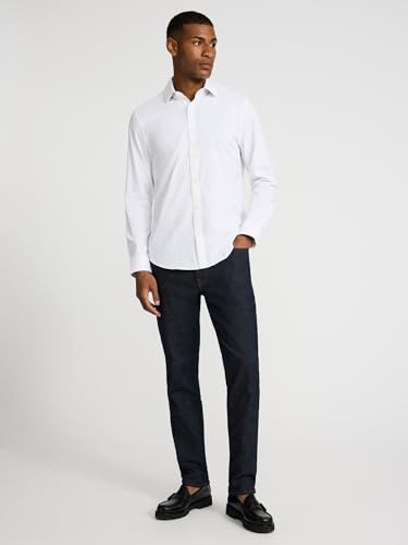 EXPRESS Men’s Everyday Performance Dress Shirt – Slim Fit Stretch Solid Button-Up, Moisture-Wicking, Wrinkle Resistant3