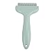 Haofy Pet Grooming Brush Dematting Comb for Dogs Cats with Comfortable Grip Plastic Construction for Reduces Shedding for Daily Use, Small Apartments, RV Life (Green)