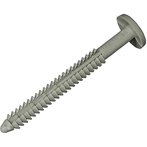MidAmerica Clay 3" Shutter Lok Peg Fasteners 60 Pack Spikes Longer and Stronger Cover