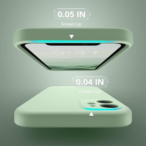 Image of Magnetic for iPhone 11 Phone Case Silicone, Compatible with MagSafe, [Full Camera Protection][Screen Protector] Slim Shockproof Protective Case for iPhone 11 6.1 inch, Light Cyan