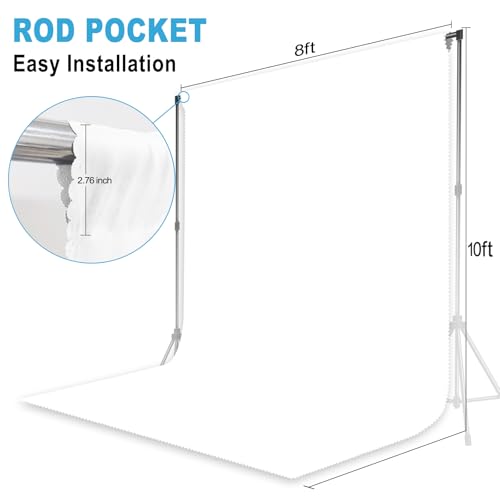 Fondo Fotográfico Blanco 8x10 ft para Fotos Profesionales miniatura 3