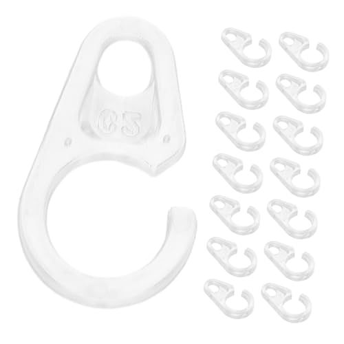 Mipcase 30pcs Flexible Curtain Rings for Wood Metal Rods Plastic Shower Curtain Hooks Invisible Design for Home Decor Easy Installation Secure Attachment
