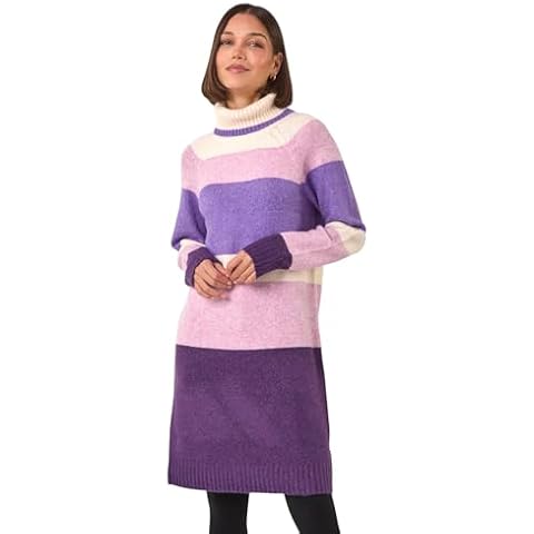 Roman Originals Women's Roll Neck Dress Cover