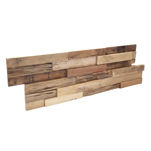 3d Holzpaneele/Wandpaneele für Innenbereich, Wohnzimmer, Schlafzimmer, TV, etc. Teakholz: Teak Colorado