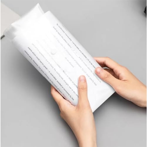 Image of Malfah File Bag Top Opening Document A4,Transparent Envelope Holder Storage Case,snap Button Organizer, My Clear Plastic F10512 (1)